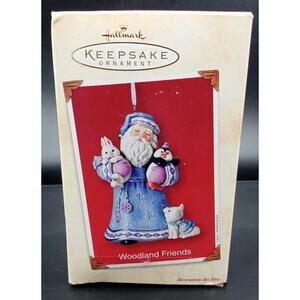 Hallmark cards keepsake Christmas ornament Woodland friends 2002 4" in box